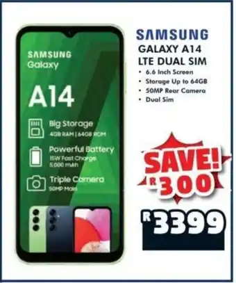 Russells SAMSUNG GALAXY A14 LTE DUAL SIM offer