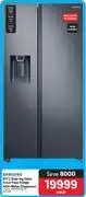 Makro Samsung 617ltr side-by-side frost free fridge with water dispenser rs64r5311b4/fa offer