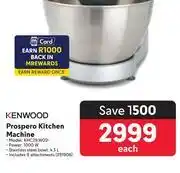 Makro Kenwood prospero kitchen machine khc29.wosi offer