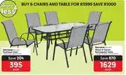 Makro Terrace leisure manor 6 seater rectangular table-each offer