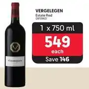 Vergelegen estate red-750ml