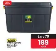 Makro Addis 110l rough tote storage box-each offer