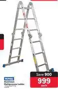 Makro Mundo aluminium multipurpose ladder-each offer