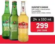 Makro Hunter's range dry, gold or hard lemon cans & nrbs-24 x 330ml offer
