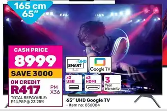 Game Skyworth 65" UHD Google TV offer