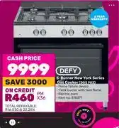 Game Defy 5-burner new york series gas cooker dds 902 offer