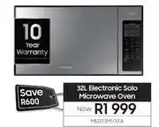 Samsung Samsung 32ltr electronic solo microwave oven me0113m1/xfa offer