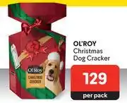 Ol'roy christmas dog cracker-per pack