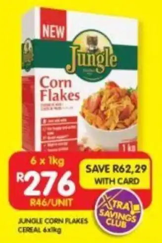 JUNGLE CORN FLAKES CEREAL 6x1kg