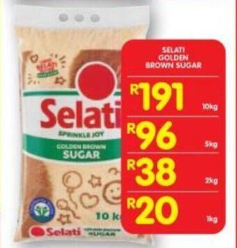 Shoprite SELATI GOLDEN BROWN SUGAR 1kg offer