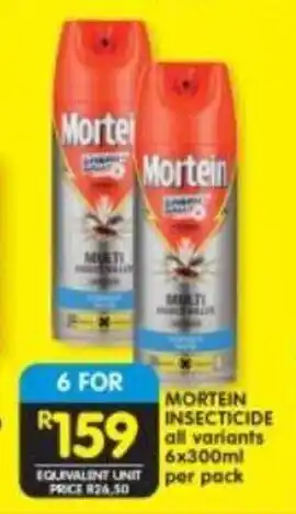 Shoprite MORTEIN INSECTICIDE all variants 6x300ml offer