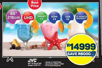 Pick n Pay JVC 85" (216cm) 4K Smart UHD TV offer