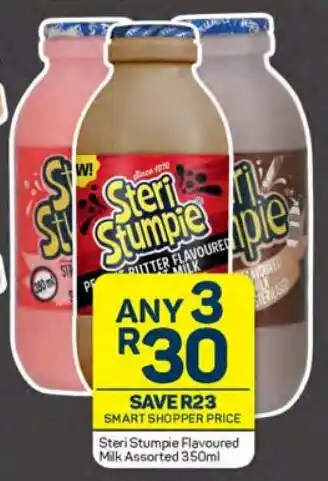 Pick n Pay Steri Stumpie Flavoured Milk Assorted 350ml offer