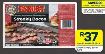 Pick n Pay Eskort Streaky Bacon 200g offer