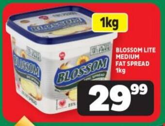 Usave BLOSSOM LITE MEDIUM FAT SPREAD 1kg offer