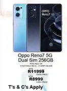 CaCELL Oppo reno 7 5g dual sim 256gb offer