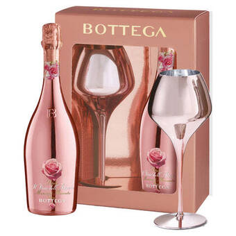 Norman Goodfellows Bottega rose gold magnifico glass gift 750ml offer