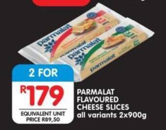 Shoprite PARMALAT FLAVOURED CHEESE SLICES all variants 2x900g offer