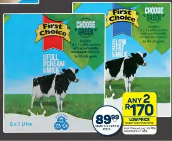 Pick n Pay First Choice Long Life Milk Assorted 6x1 Litre offer