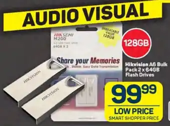 Hikvision A6 Bulk Pack 2x 64GB Flash Drives