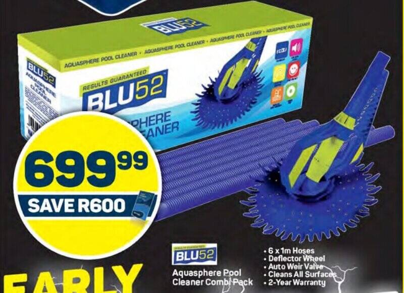 BLU52 Aquasphere Pool Cleaner Combi Pack offer at Pick n Pay