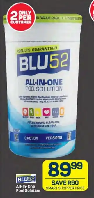 Pick n Pay BLU52 All-In-One Pool Solution offer