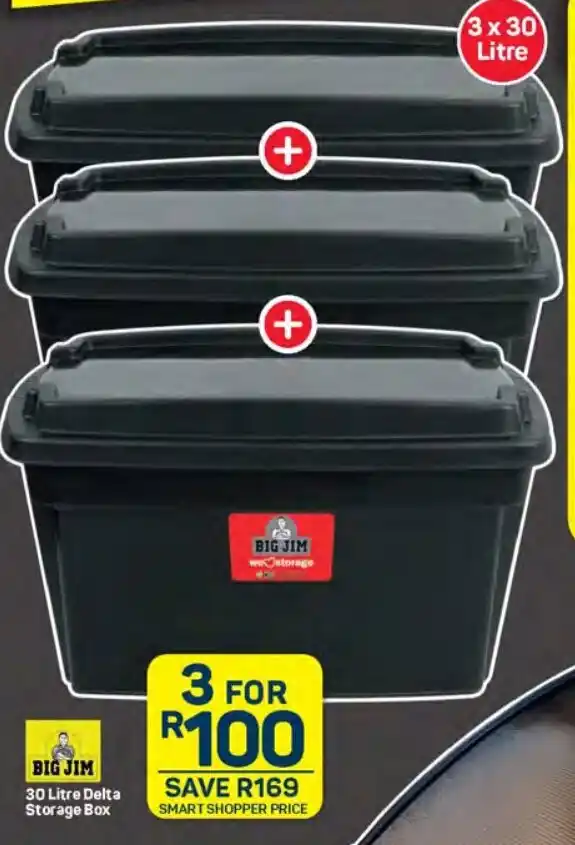 BIG JIM 30 Litre Delta Storage Box Offer At Pick N Pay big-jim-30-litre-delta-storage-box-offer-at-pick-n-pay