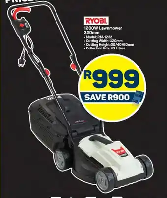 Pick n Pay RYOBI 1200W Lawnmower 320mm offer
