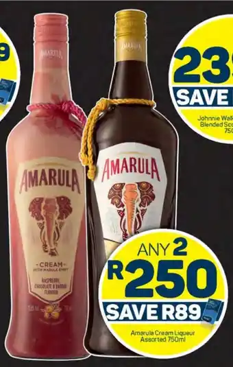 Pick n Pay Amarula Cream Liqueur Assorted 750ml offer