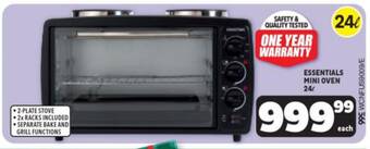 Usave ESSENTIALS MINI OVEN 24L offer