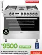 Fair Price Ferre 4 gas burner stove (2 elec plate + elec oven) f9s42e3, fdidtlc-90 x 60 offer