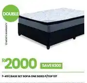 Fair Price Sofia one sided p/top double base set 137 7-451 offer