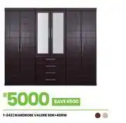 Fair Price Valerie 6dr + 4drw wardrobe 1-242 offer