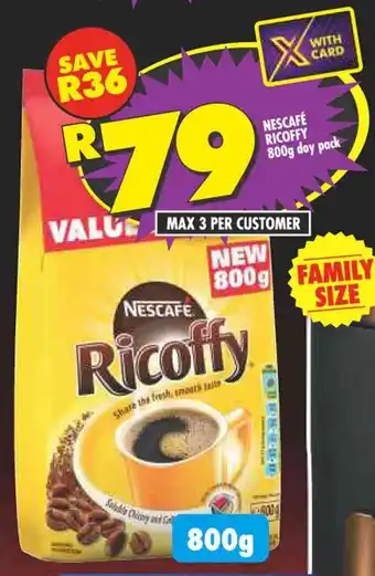 Shoprite NESCAFÉ RICOFFY 800g doy pack offer