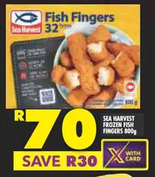 Shoprite SEA HARVEST FROZEN FISH FINGERS 800g offer