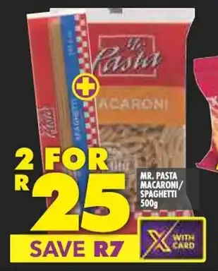 Shoprite MR. PASTA MACARONI/ SPAGHETTI 500g offer