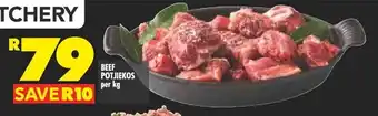 Shoprite BEEF POTJIEKOS per kg offer
