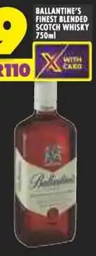 BALLANTINE'S FINEST BLENDED SCOTCH WHISKY 750ml