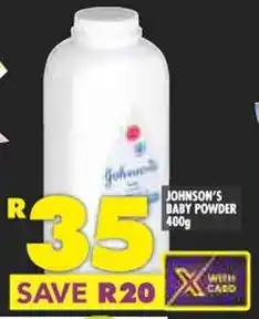 Shoprite JOHNSON'S BABY POWDER 400g offer