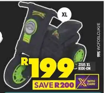 Shoprite ZEUS XL RIDE-ON offer