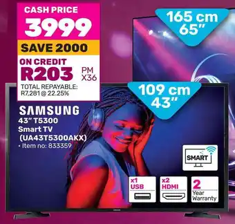 Game SAMSUNG 43" T5300 Smart TV offer