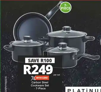 Checkers Hyper Carbon Steel Cookware Set 7-Piece offer