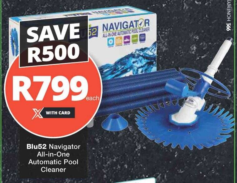Blu52 Navigator AllinOne Automatic Pool Cleaner offer at Checkers Hyper