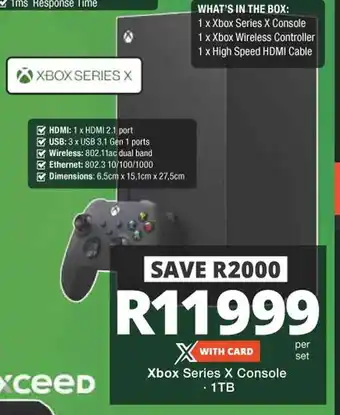 Checkers Hyper Xbox Series X Console 1TB offer