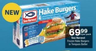 Checkers Hyper Sea Harvest Frozen Hake Burgers in Tempura Batter offer
