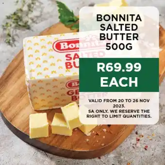 BONNITA SALTED BUTTER 500G
