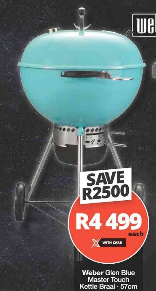er Glen Blue Master Touch Kettle Braai 57cm offer at Checkers