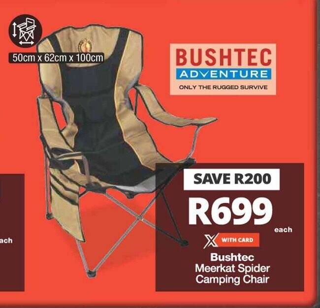 Bushtec discount camping chairs