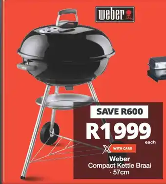 Checkers Weber Compact Kettle Braai . 57cm offer