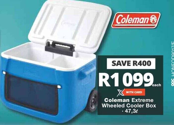 Coleman Extreme Wheeled Cooler Box 47,3 offer at Checkers